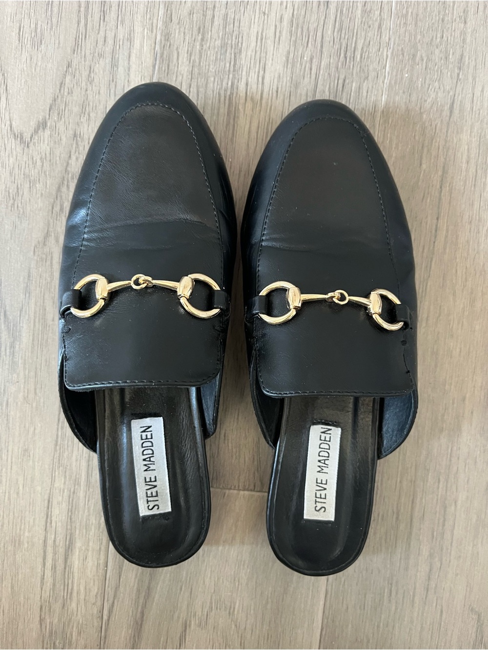 Steve Madden Black Loafers
